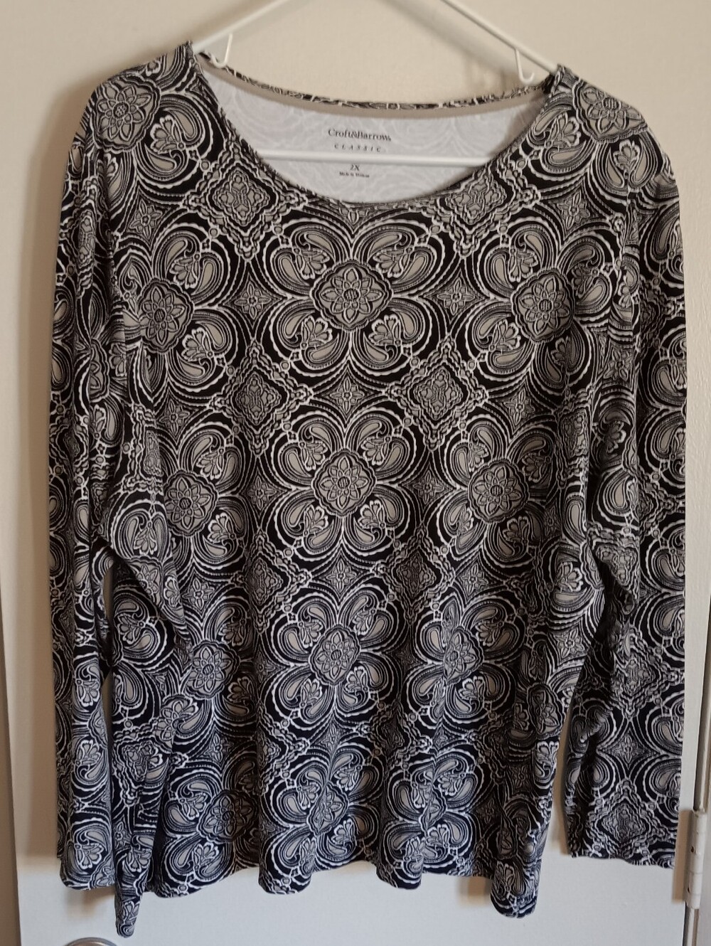 Croft & Barrow Classic Tee Long Sleeve Top